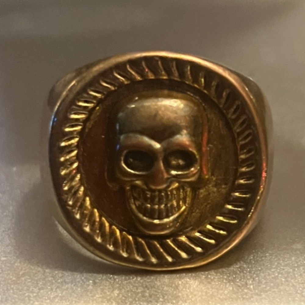 Gold Skull Ring